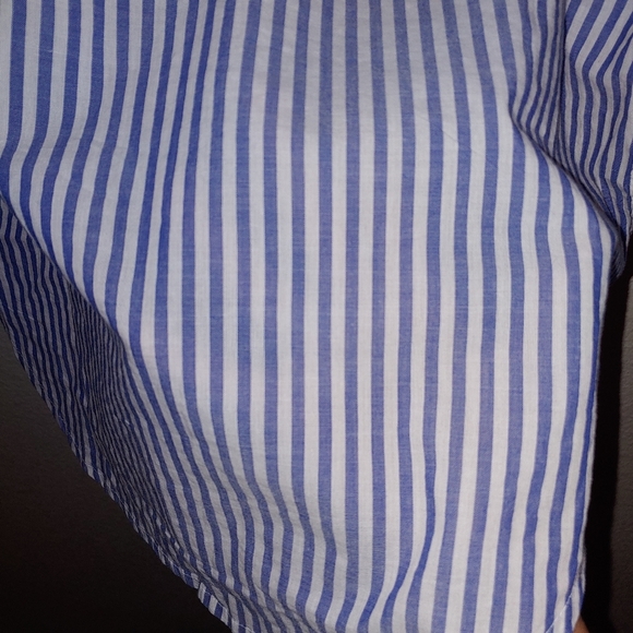 Springfield Europe pinstriped crochet detail top - Picture 3 of 7